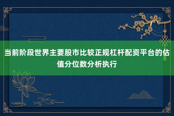 当前阶段世界主要股市比较正规杠杆配资平台的估值分位数分析执行